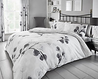 Smart Living Duvet Cover With Pillowcases Polycotton Quilt Bedding Covers Comfy Breathable Comforter Cover Set - Honesty Leaf