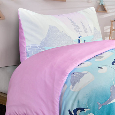 Smart Living Fun & Cosy Kids' Duvet Cover with Pillowcase & Fitted Sheet Complete Set