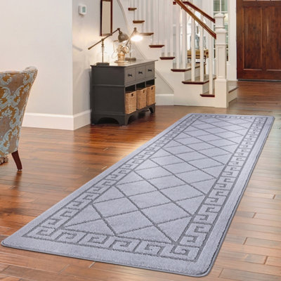 Smart Living Heavy Duty Machine Washable Runner for Hallway, Kitchen Non Slip Floor Mats, Door Mat 60cm x 110cm - Dark Grey