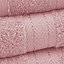 Smart Living Luxury 100% Cotton 10 Piece Super Soft Bathroom Towel Bale Set - Blush Pink