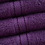 Smart Living Luxury 100% Cotton 10 Piece Super Soft Bathroom Towel Bale Set - Purple