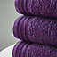 Smart Living Luxury 100% Cotton 4 Piece Super Soft Bathroom Towel Bale Set - Purple