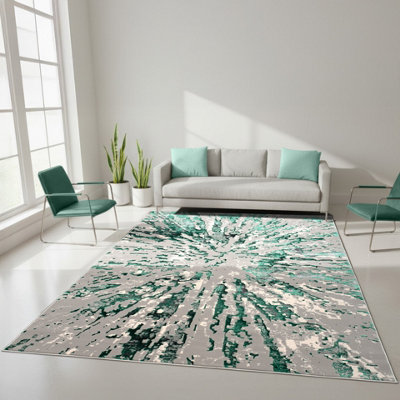 Smart Living Luxury Soft Modern Shimmer Sunset Rug for Living & Bedroom ...