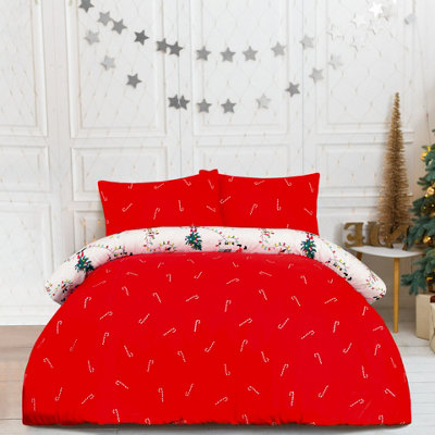 Smart Living Luxury Super Soft & Elegant Reversible PARTY SANTA Duvet Cover with Pillowcase