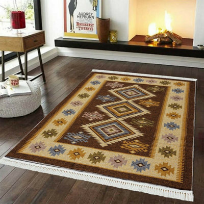 Smart Living Luxury Traditional Design Soft Reversible Washable Zal Rug ...