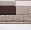 Smart Living Modern Thick Havana Carved Area Rug, Living Room Carpet, Kitchen Floor, Bedroom Soft Rugs 120cm x 170cm - Beige Brown