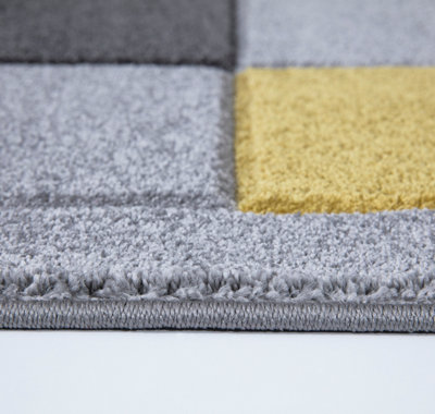 Smart Living Modern Thick Havana Carved Area Rug, Living Room Carpet ...