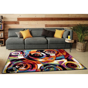 Smart Living Modern Thick Soft Carved Area Rug, Living Room Carpet, Kitchen Floor, Bedroom Soft Rugs 160cm x 230cm - Moonlight