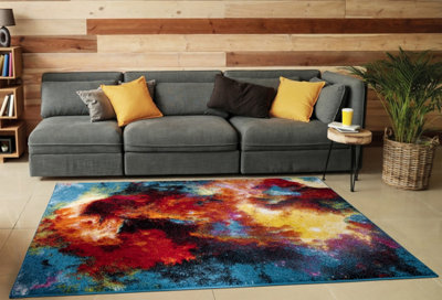 Smart Living Modern Thick Soft Carved Area Rug, Living Room Carpet, Kitchen Floor, Bedroom Soft Rugs 160cm x 230cm - Splash