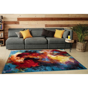 Smart Living Modern Thick Soft Carved Area Rug, Living Room Carpet, Kitchen Floor, Bedroom Soft Rugs 160cm x 230cm - Splash