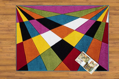 Smart Living Modern Thick Soft Carved Area Rug, Living Room Carpet, Kitchen Floor, Bedroom Soft Rugs 60cm x 110cm - Jazz