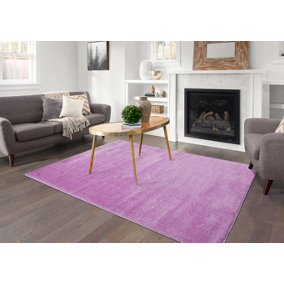 Smart Living Shaggy Soft Area Rug, Fluffy Living Room Carpet, Kitchen Floor, Bedroom Ultra Soft Rugs 120cm x 170cm - Lilac