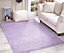 Smart Living Shaggy Soft Thick Area Rug, Living Room Carpet, Kitchen Floor, Bedroom Soft Rugs 120cm x 170cm - Soft Lilac