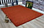Smart Living Shaggy Soft Thick Area Rug, Living Room Carpet, Kitchen Floor, Bedroom Soft Rugs 200cm x 290cm - Terracotta