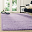 Smart Living Shaggy Soft Thick Area Rug, Living Room Carpet, Kitchen Floor, Bedroom Soft Rugs 60cm x 110cm - Soft Lilac