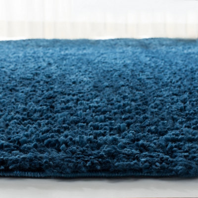 Smart Living Shaggy Soft Thick Area Rug, Living Room Carpet, Kitchen Floor, Bedroom Soft Rugs 80cm x 150cm - Ink