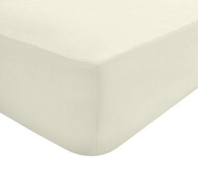Smart Living Super Luxury Cotton 35cm Deep Fitted Sheet Soft and Hypoallergenic