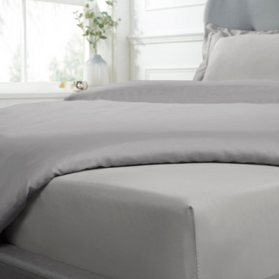 Smart Living Super Soft Cozy Easy Care Hotel Quality Cotton Anti-Allergy 25cm Deep Fitted Bedsheet or Pillowcase Pair