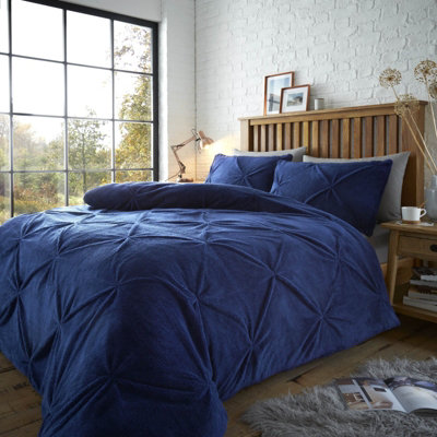 Navy teddy 2024 fleece bedding