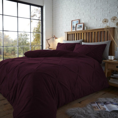 Purple teddy fleece online bedding