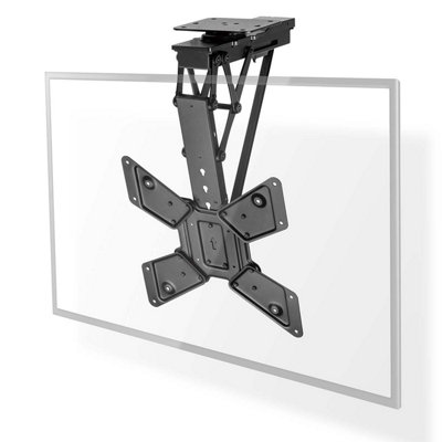 Smart Motorised Folding TV Ceiling Mount Bracket for 23-65" Screen Max 30kg Adjustable Tilt and Swivel with Remote Control