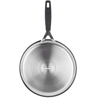 Smart Non-Stick Stainless Steel Frying Pan 20cm Silver/Black