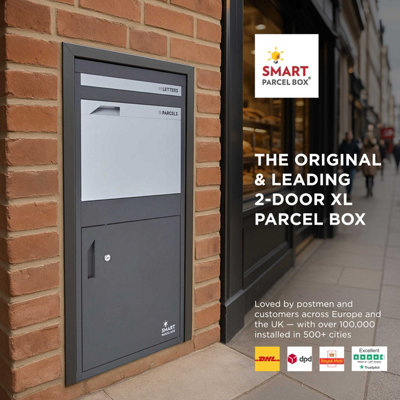 Smart Parcel Box Extra Large Secure Outdoor Delivery Box Galvanised ...