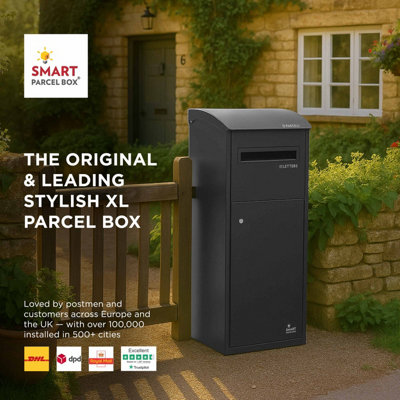 Smart Parcel Box Extra Large Slanted Top Secure Outdoor Delivery Box ...