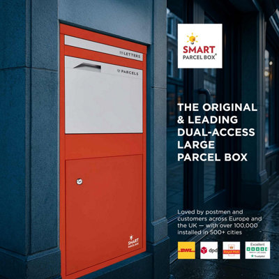 Smart Parcel Box Large Secure Outdoor Delivery Box Galvanised Steel ...