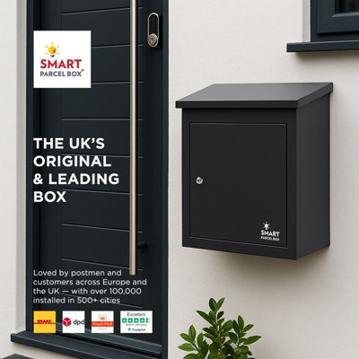 Smart Parcel Box Medium Secure Outdoor Delivery Box Galvanised Steel ...