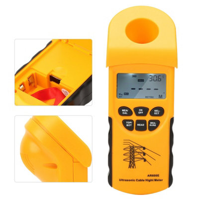 SMART SENSOR AR600E LCD Display 6 Cables Measurement Ultrasonic Cable Height Meter