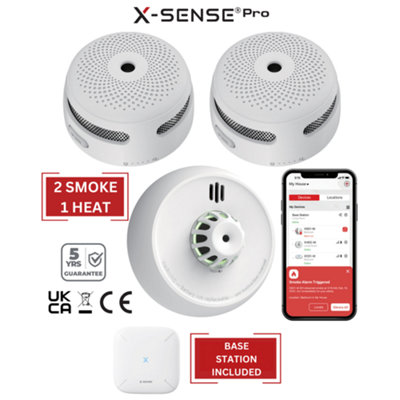 Smart Smoke Detectors & Heat Alarms with Base Station: 2 Smoke / 1 Heat Price Comparisons | Compare The Build