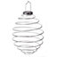 Smart Solar LED 28cm MEGA SPIRALIGHT Hanging Lantern Warm White Silver