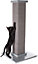 Smart Ultimate Cat Scratching Post Scratcher Board Pole Pad Grey Large Tall 32-Inch 81cm