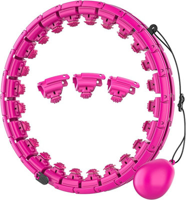 Smart Weighted Hula Hoop with 360 Auto Rotation, Adjustable Size ...