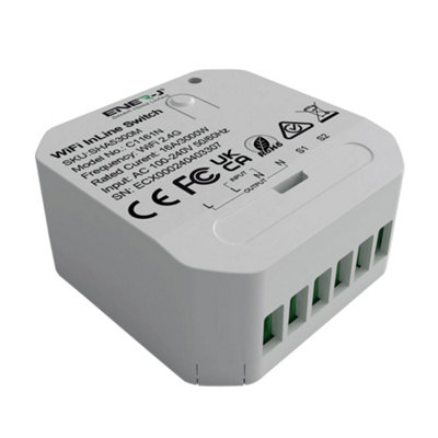 Smart WiFi+BLE 1CH Light Switch Module (Max 1 x 150W). On/Off Switch