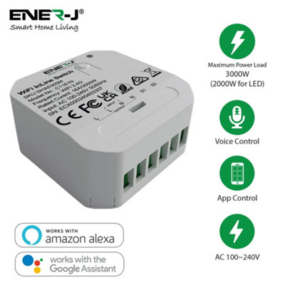 Smart WiFi+BLE 1CH Light Switch Module (Max 1 x 150W). On/Off Switch