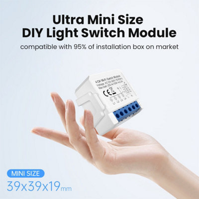 Smart WiFi+BLE 4CH Light Switch Module (Max 4 x 150W). On/Off Switch