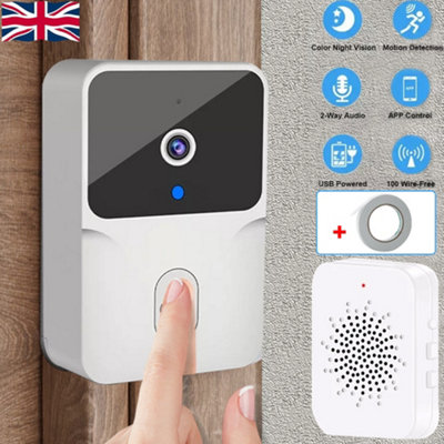 Smart WiFi Wireless Video Doorbell Security Ring Phone Camera Door Bell Intercom