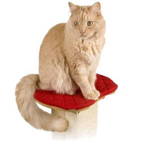 SmartCat Cat Scratching Post Pole Bed Perch for Ultimate Scratcher  - Red