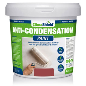 SmartSeal Anti-Condensation Paint, Brick Red (5L) Bathroom, Kitchen, Bedroom Walls, Ceilings, Stop Moisture & Condensation