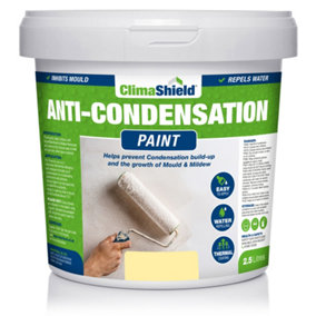 SmartSeal - Anti-Condensation Paint, Magnolia (2.5L) Stop Moisture, Stop Condensation, Bathroom, Kitchen, Bedroom Walls & Ceilings
