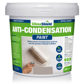 SmartSeal Anti-Condensation Paint, Mountain Stone (2.5L) Bathroom, Kitchen, Bedroom Walls, Ceilings, Stop Moisture & Condensation
