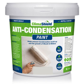 SmartSeal Anti-Condensation Paint, Wessex Stone (2.5L) Bathroom, Kitchen, Bedroom Walls, Ceilings, Stop Moisture & Condensation