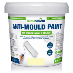Smartseal - Anti Mould Paint - Devon Cream (5L) For Bathroom, Kitchen and Bedroom Walls & Ceilings -Protect Against Mould