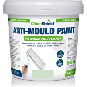 SmartSeal - Anti Mould Paint - Forest Dawn (5L) For Bathroom, Kitchen and Bedroom Walls & Ceilings -Protection Against Mould
