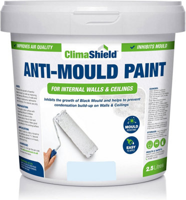 SmartSeal - Anti Mould Paint - Frosted Blue (5L) For Bathroom, Kitchen and Bedroom Walls & Ceilings -Protection Against Mould