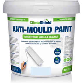 SmartSeal - Anti Mould Paint - Frosted Blue (5L) For Bathroom, Kitchen and Bedroom Walls & Ceilings -Protection Against Mould