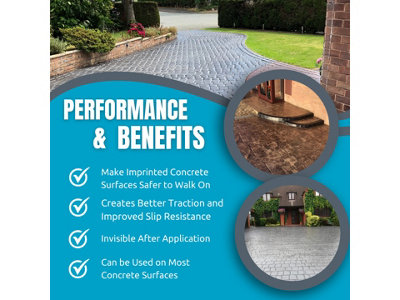 Smartseal Anti-Slip Additive, Mix With Imprinted Concrete Sealer, Enhance Safety on your Imprinted Concrete Surfaces, 0.5kg