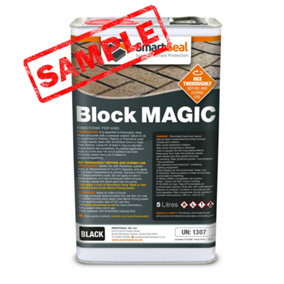 Smartseal - Block Magic - Black (150ml SAMPLE) Colouring Block Paving Sealer - Superior to Concrete Paint, Transform Old Driveways